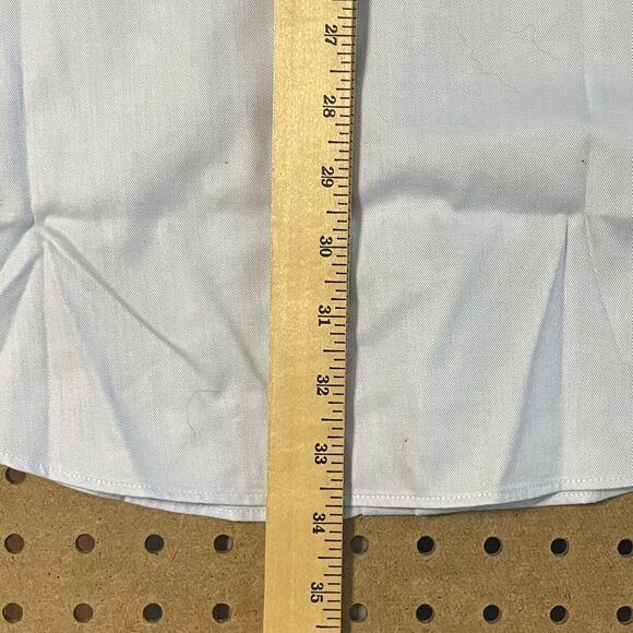 NWT T.M. Lewin London Fitted LS Button Up Oxford Shirt Light Blue Size 16.5 Men - Picture 8 of 9